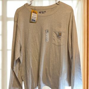 Carhartt Long Sleeve Pocket Tee - Light Tan